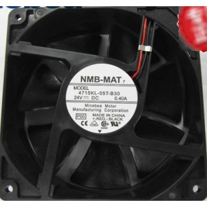 NMB 4715KL-05T-B30 4715KL-05T-B30-P00 24V 0.40A 2wires cooling fan